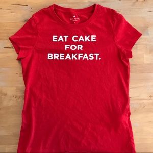 Kate Spade- Eat Cake for Breakfast T-Shirt